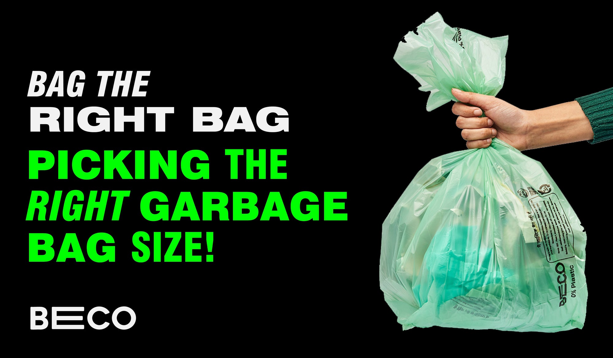How to Choose the Right Garbage Bag Size: From Small to Big