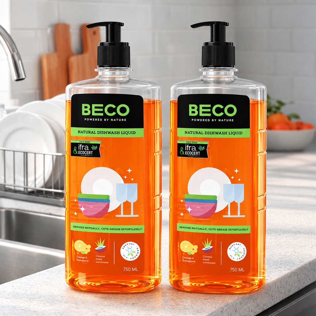 Natural Dishwash Liquid - 750 ml | Pack of 2