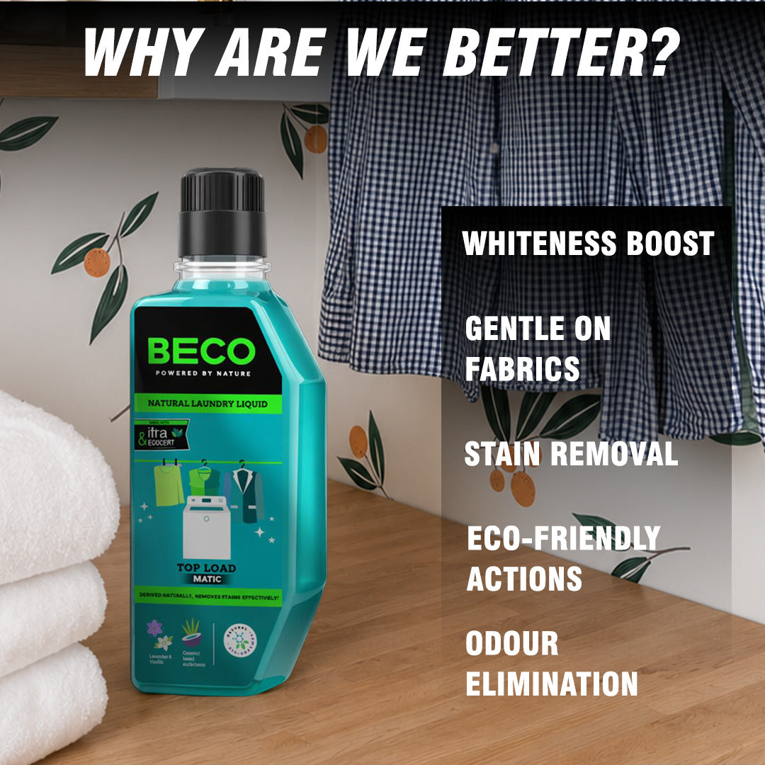 Beco Laundry Cleaner Liquid Shampoo Top Load 4 Ltr Refill