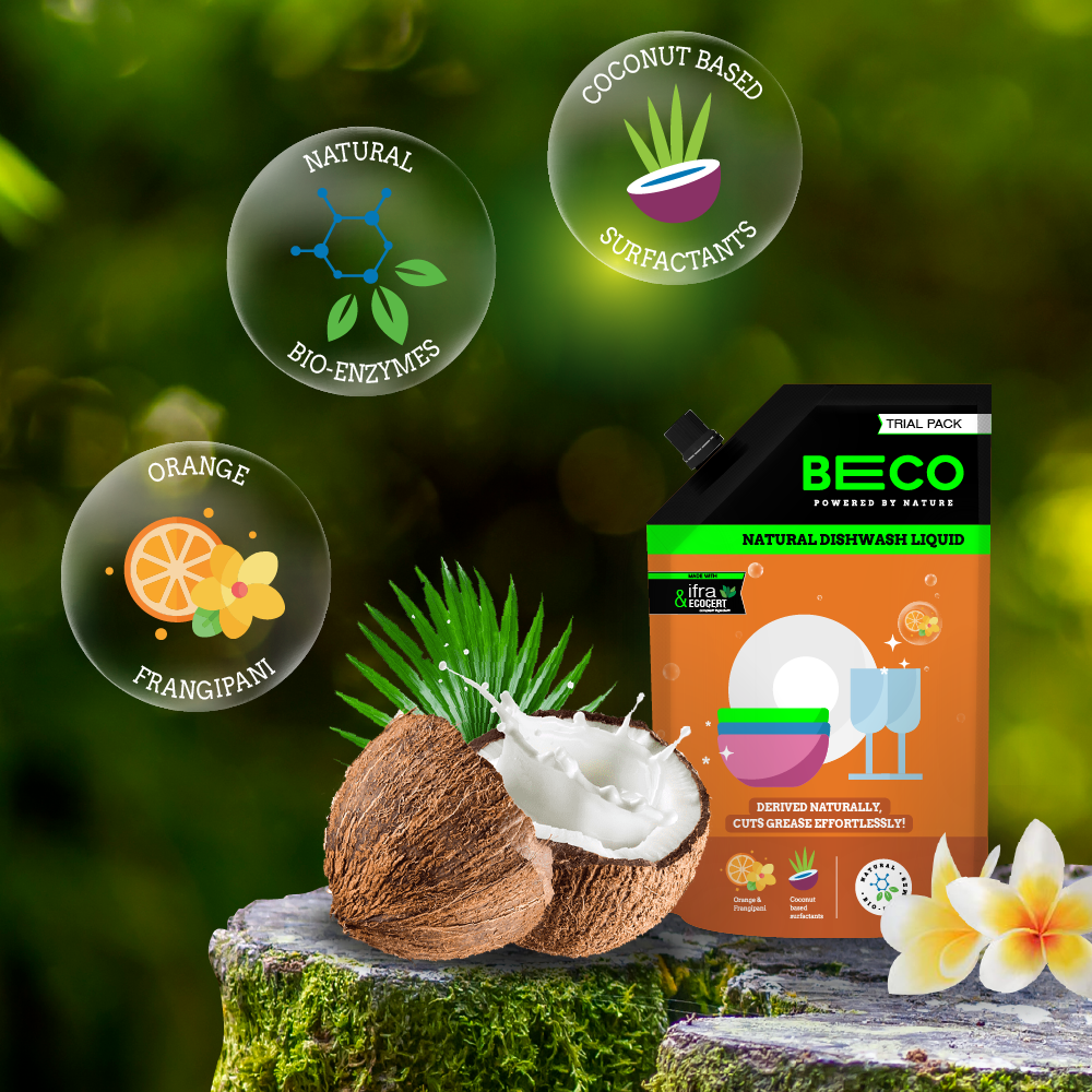 Natural Dishwash Liquid - 125 ml Trial Pack !