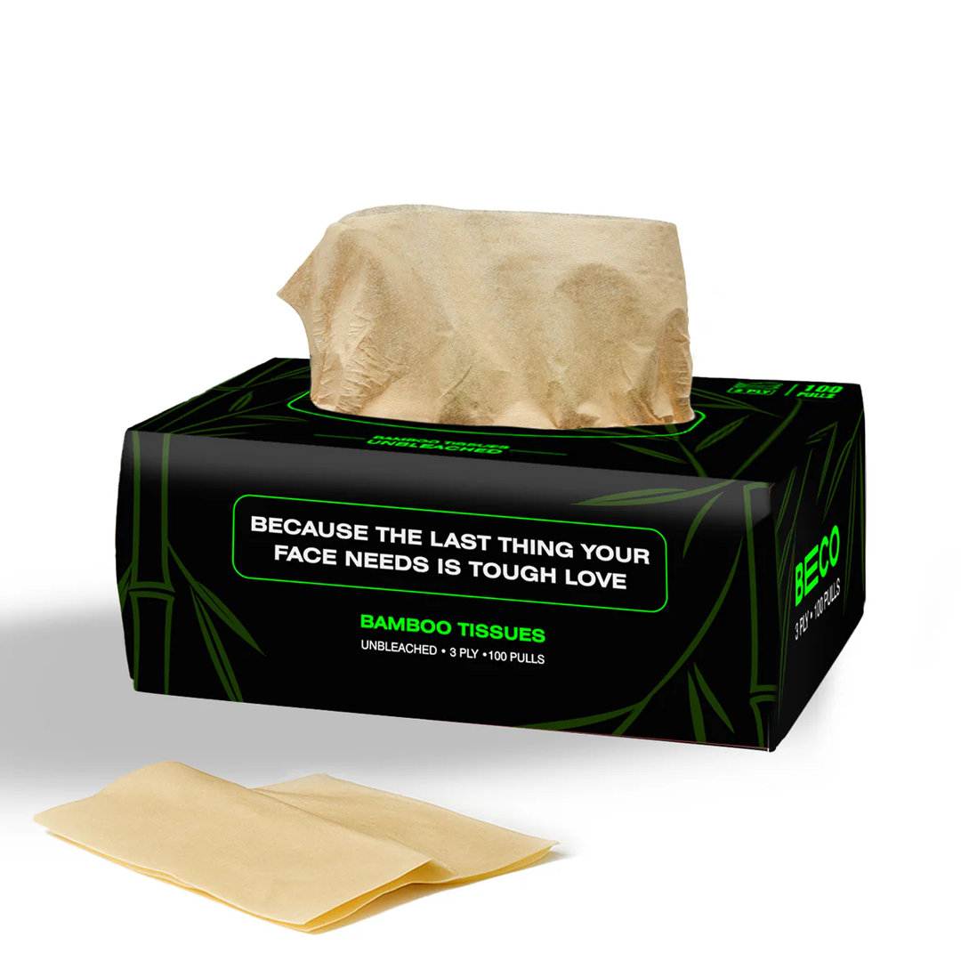 Bamboo Facial Tissue 100 Pulls 3ply (Pack of 2)