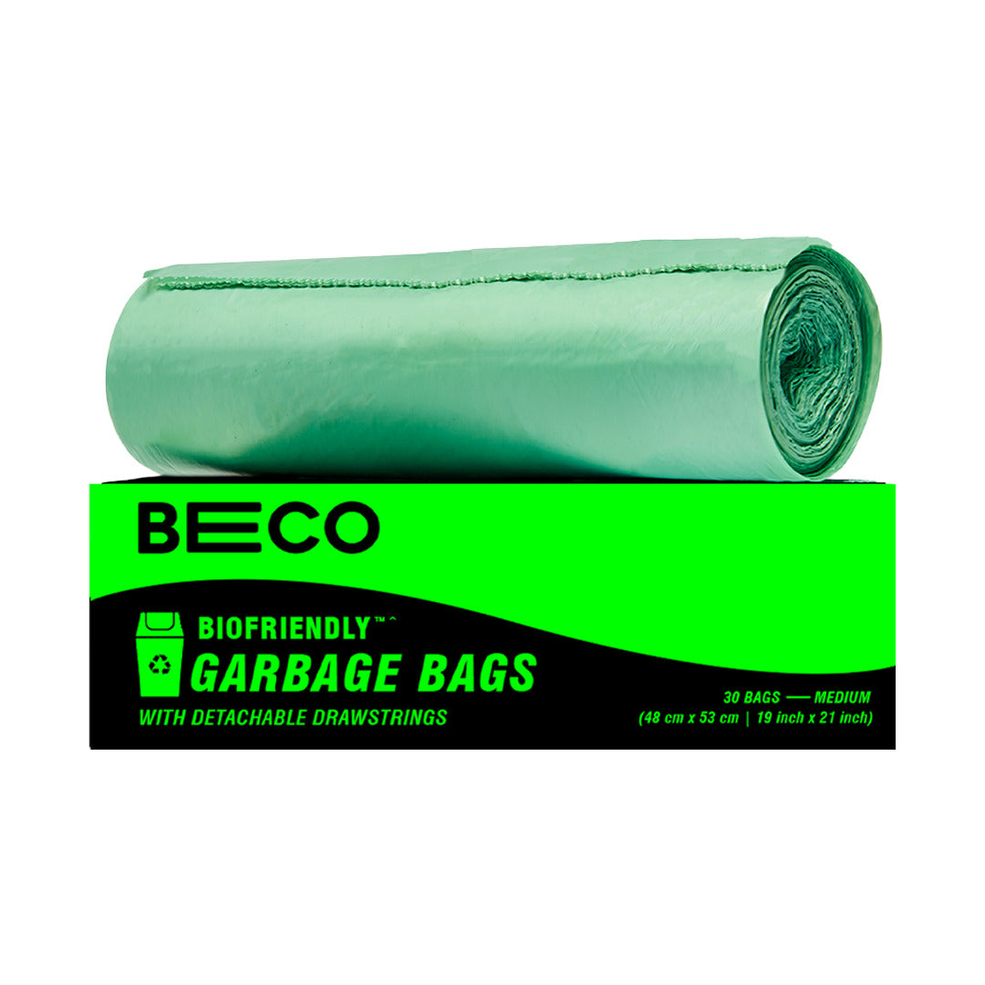 Biofriendly Garbage Bags - Medium - 30 bags/roll pack of 6