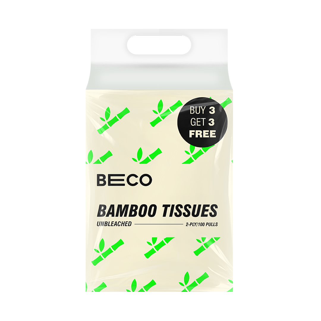 Bamboo Facial Tissues - 100 pulls | Pack of 6