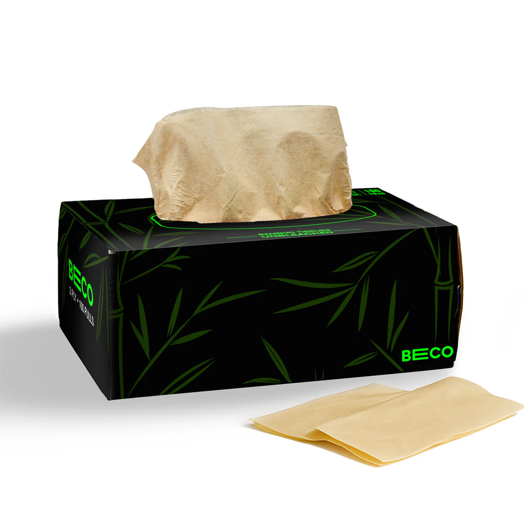 Bamboo Facial Tissue 100 Pulls 3ply (Pack of 2)
