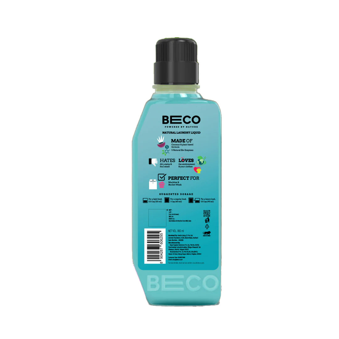 Natural Laundry Cleaner Liquid | Top Load - 960 ml