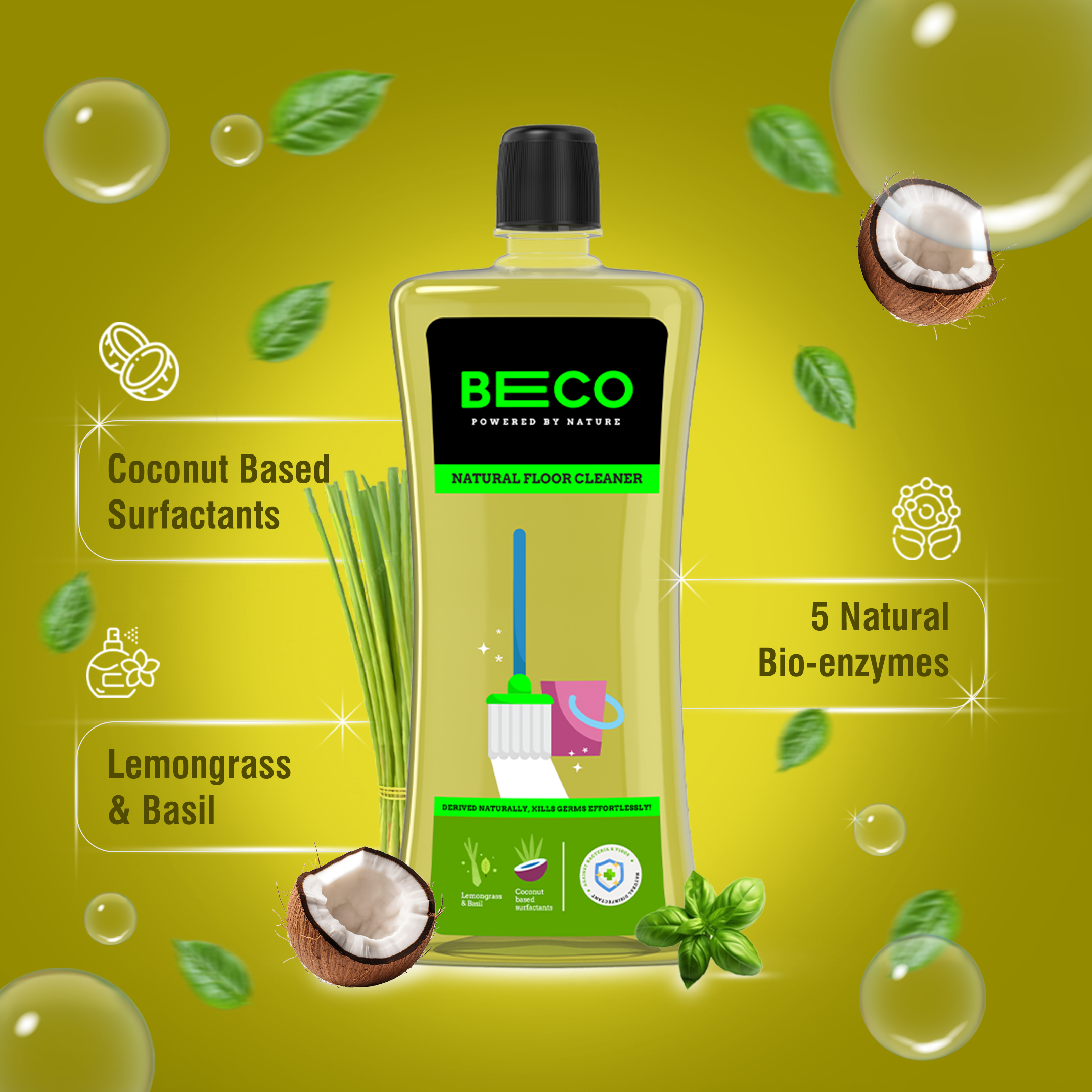 Natural Floor Cleaner Liquid - 500 ml