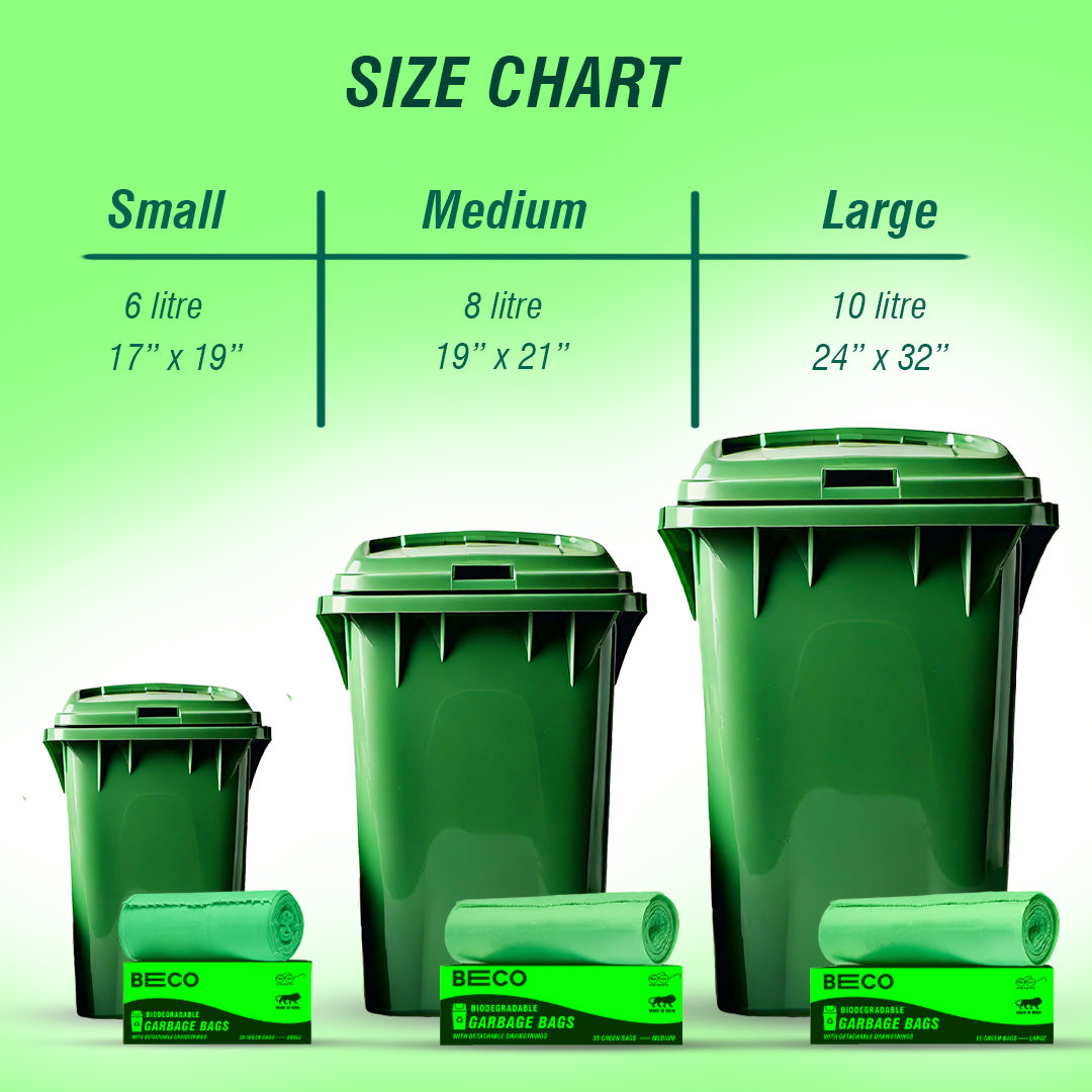 Biofriendly Garbage Bags - Large - 15 bags/roll..