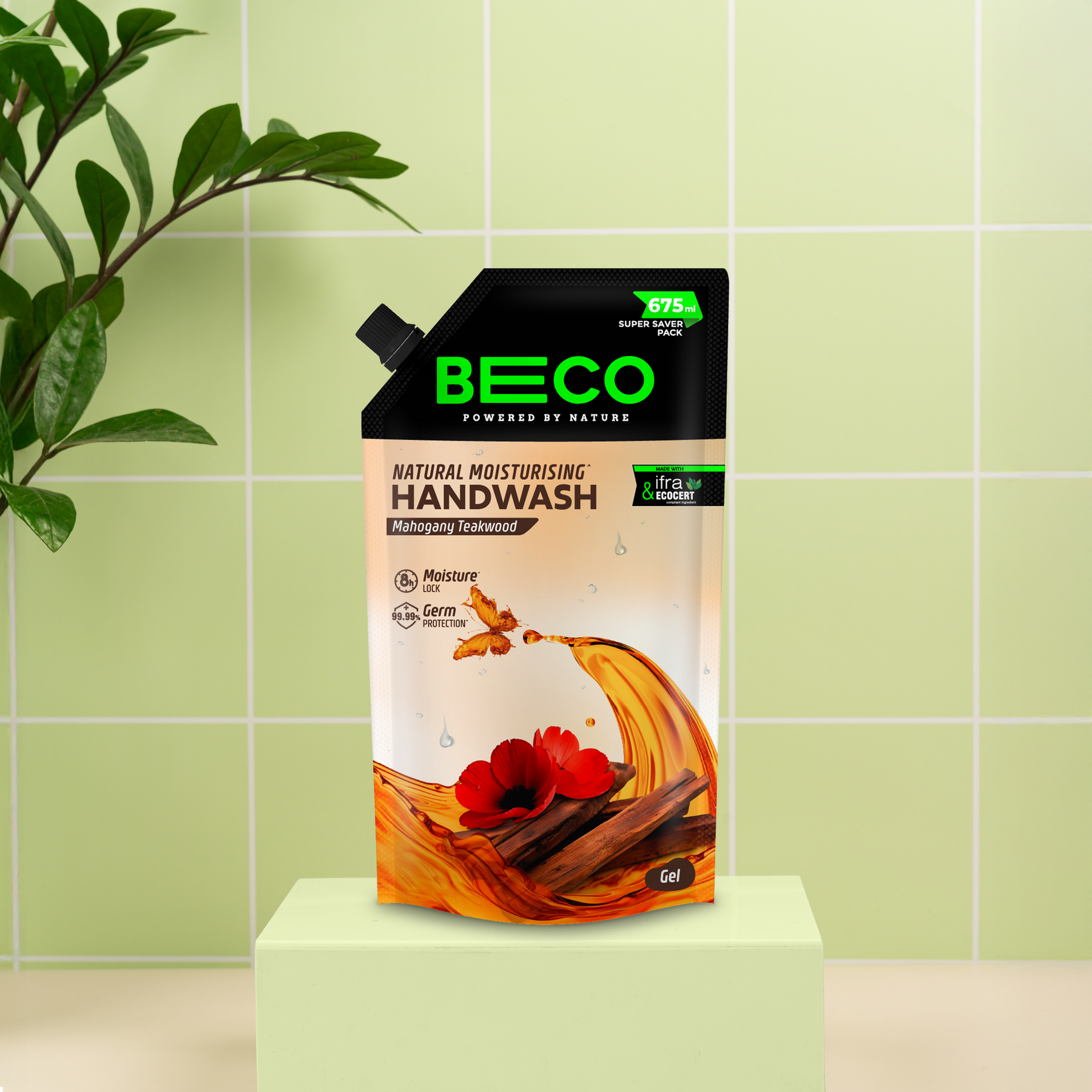 Natural Moisturising Handwash Mahogany Teakwood - 675 ml !