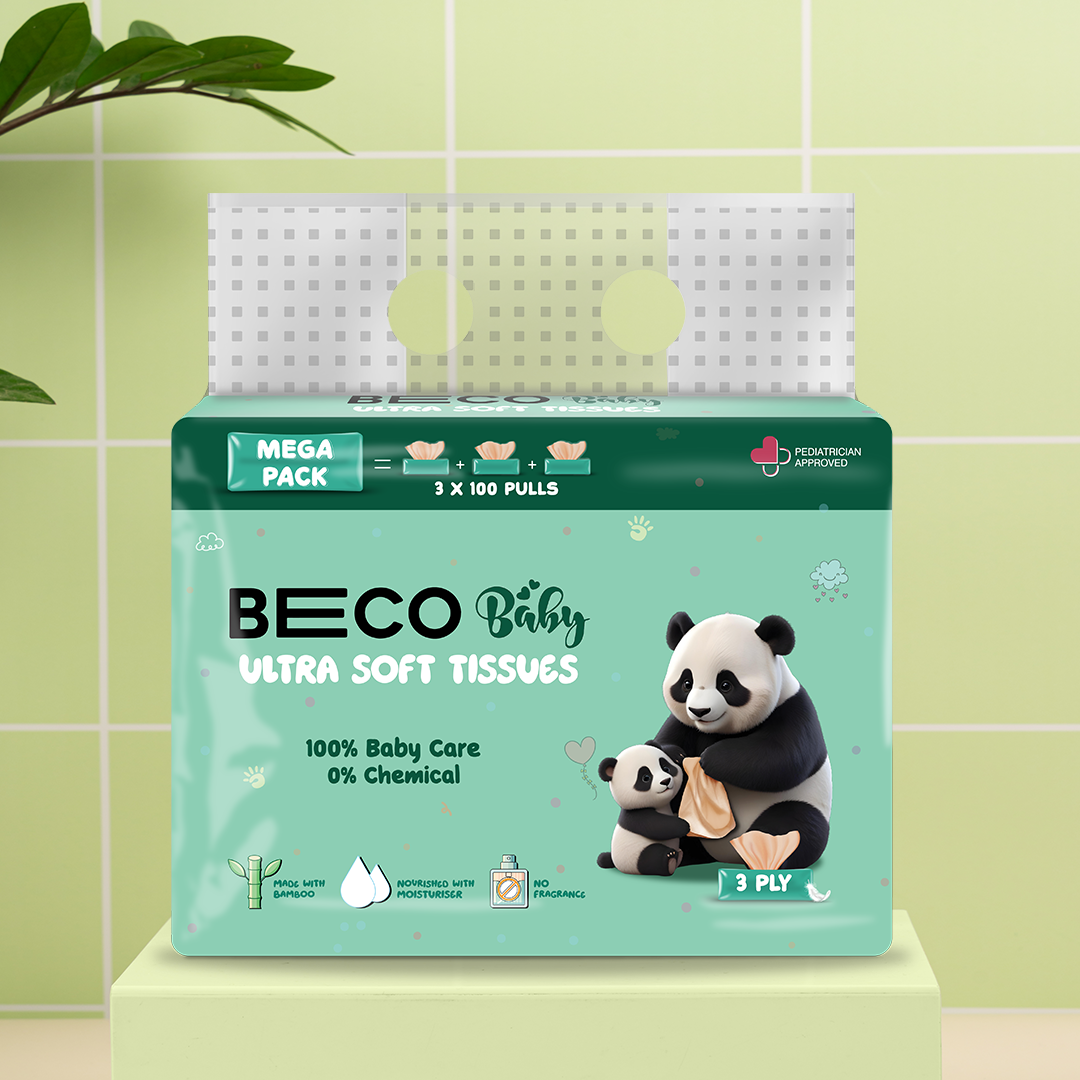 Ultra Soft Baby Tissues - 3 ply 100 Pulls Pack of 3