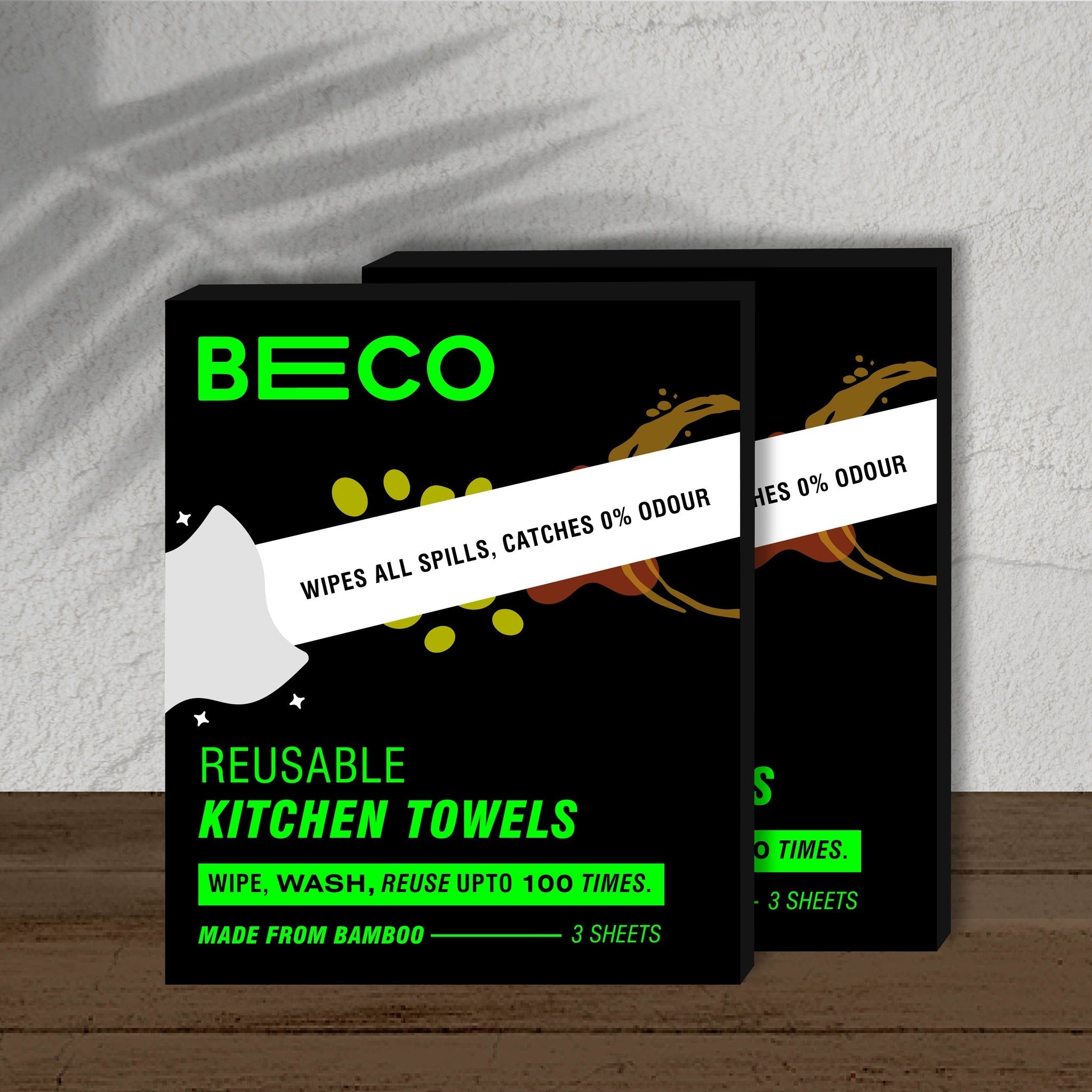 Buy BECO ECO-FRIENDLY REUSABLE KITCHEN TOWEL ROLL - 20 SHEETS NATURAL &  ORGANIC CLEANING BAMBOO CLOTH Online & Get Upto 60% OFF at PharmEasy