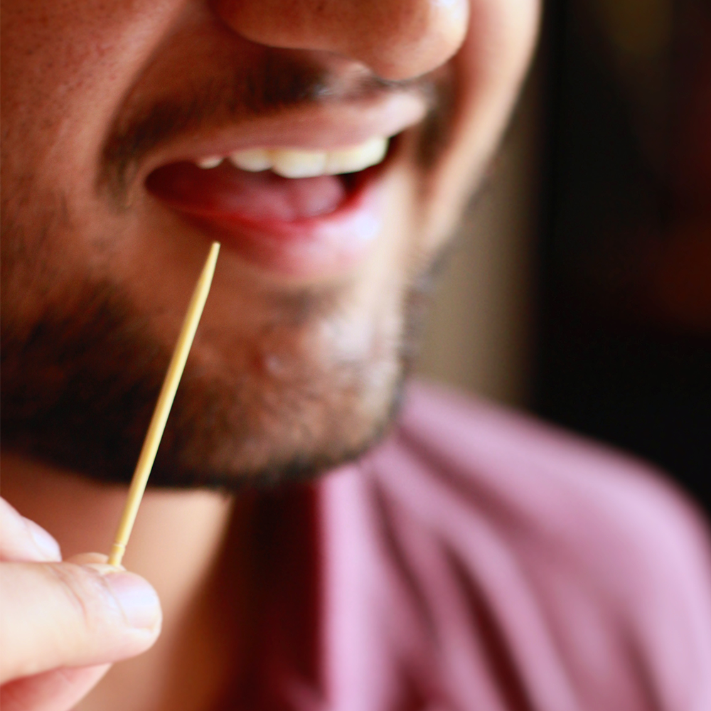 Sustainable Bamboo Toothpick Usage