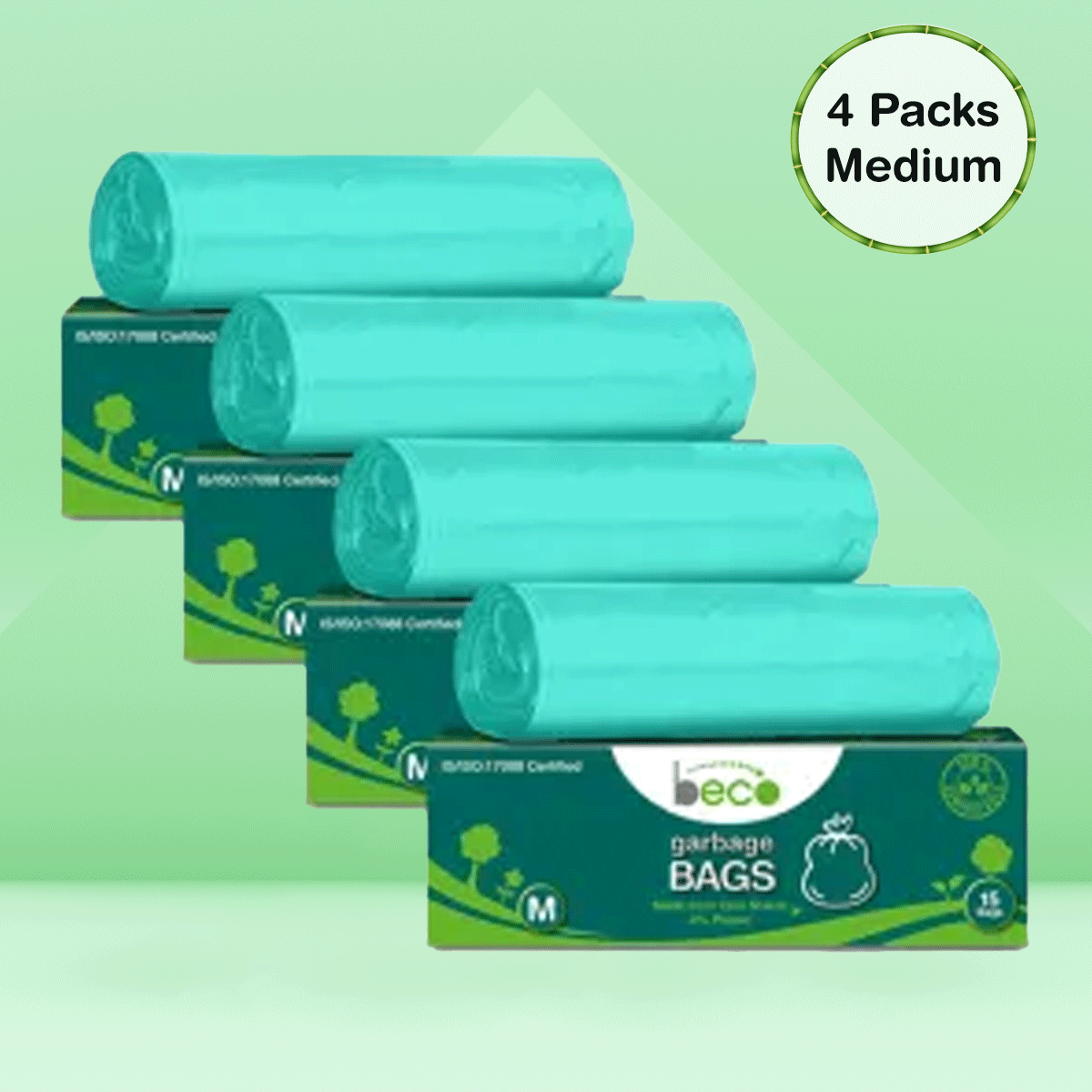 Medium Compostable Garbage Bags - Pack Of 4