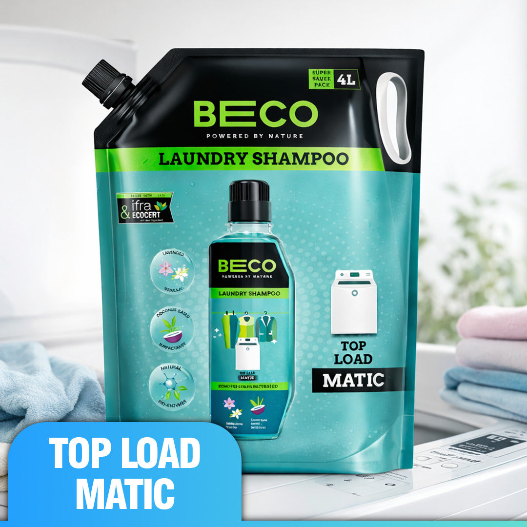 Beco Laundry Cleaner Liquid Shampoo Top Load 4 Ltr Refill