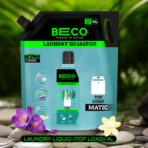 Beco Laundry Cleaner Liquid Shampoo Top Load 4 Ltr Refill_