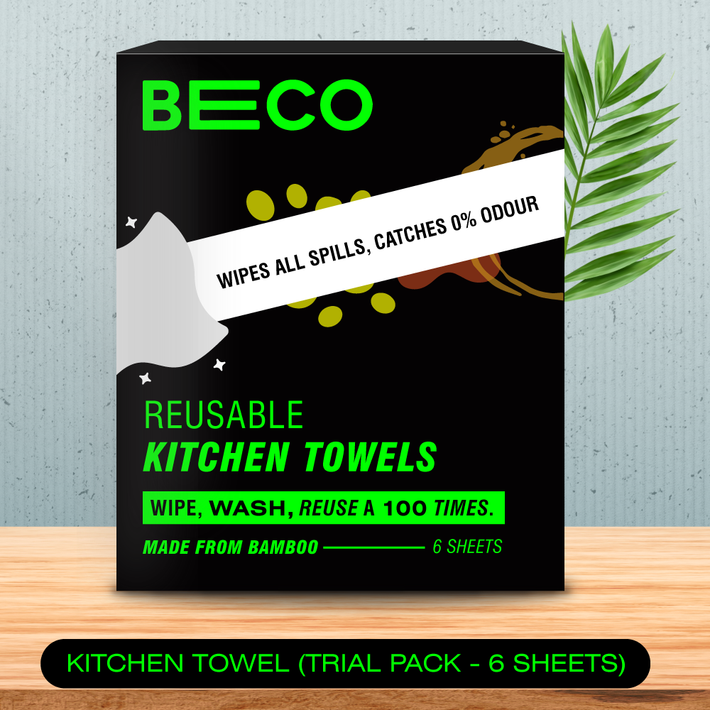 Reusable Bamboo Kitchen Towel - Trial Pack - 6 Sheets_EMP
