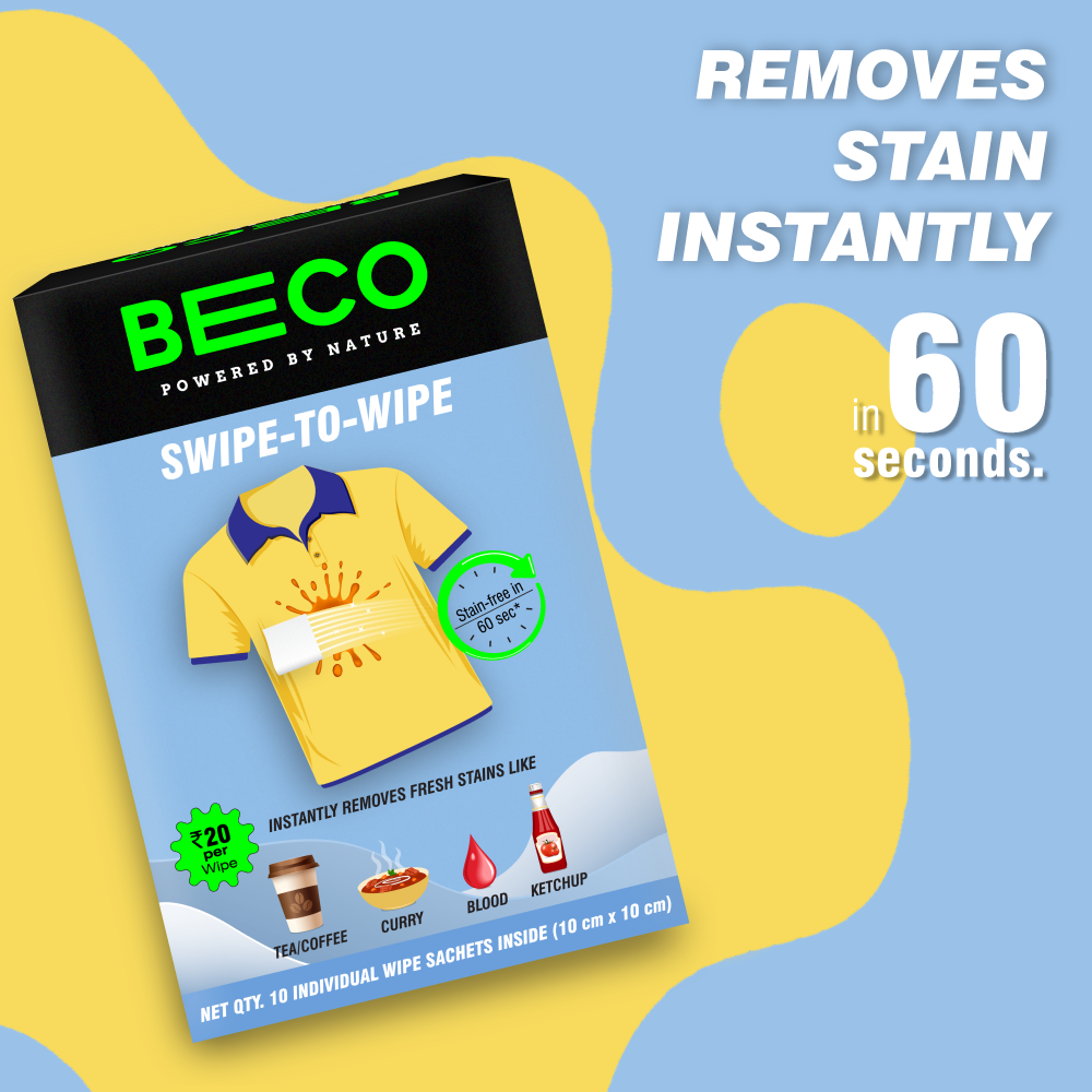 Instant Stain Remover Wipe | Pack of 4