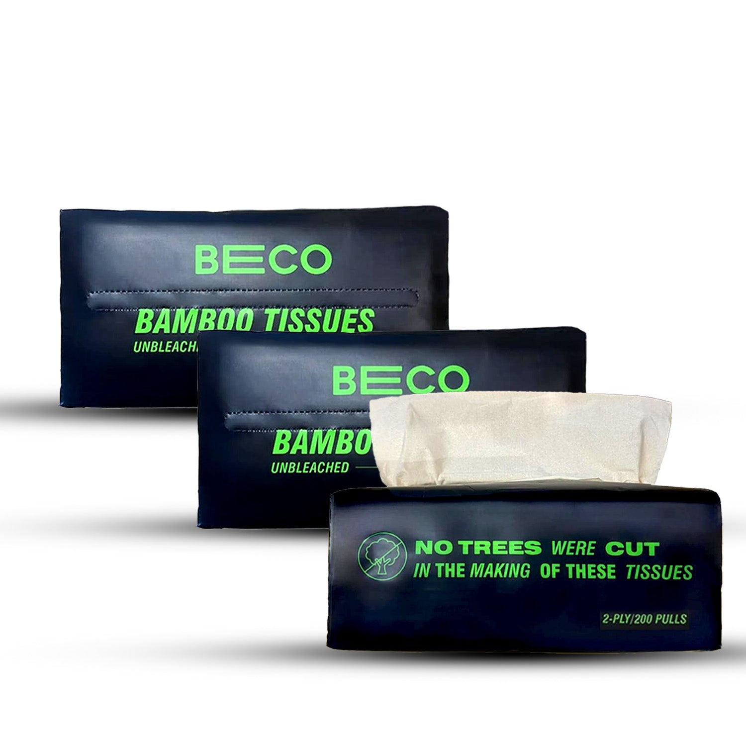 Bamboo Facial Tissues - 200 pulls | Pack of 3