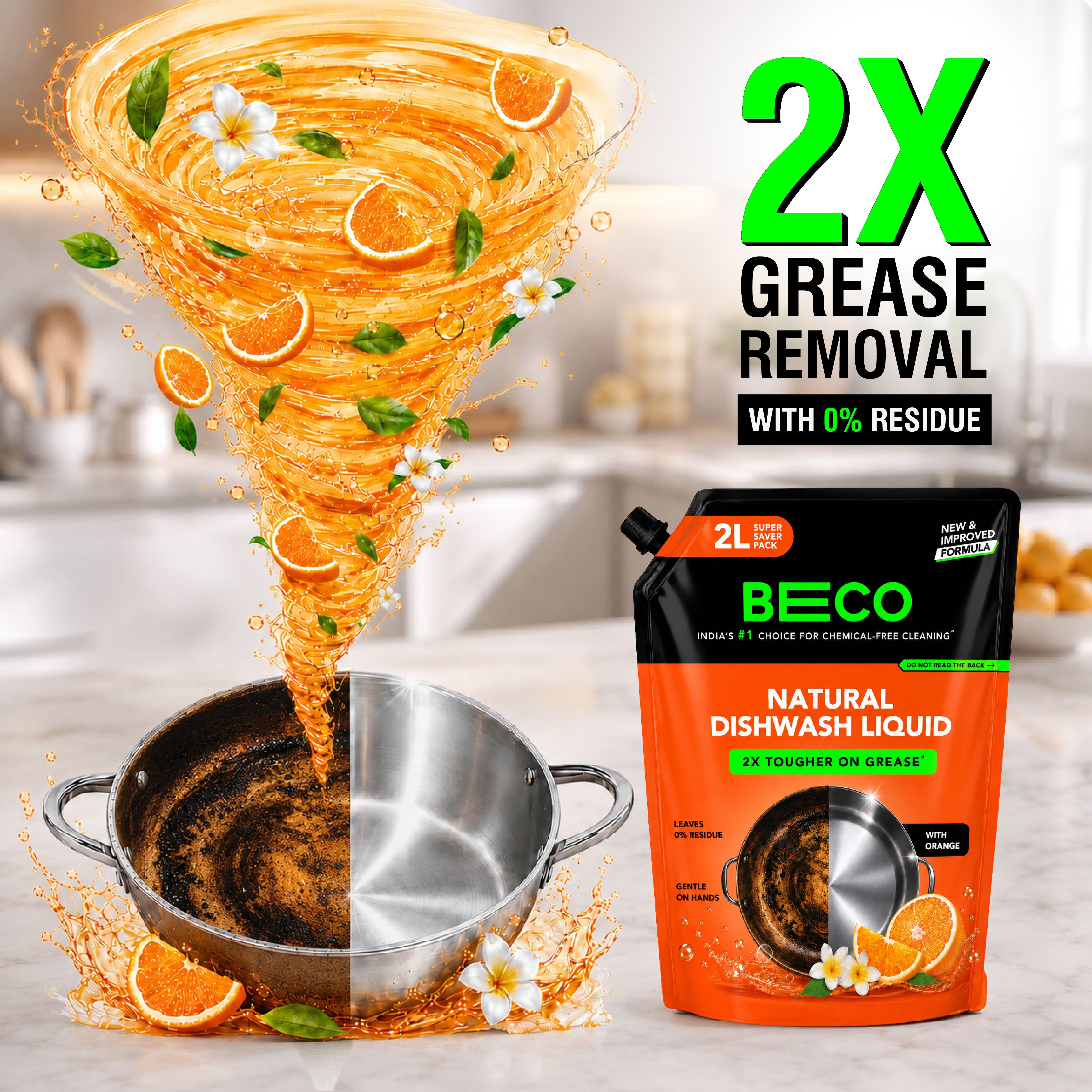 Natural Dishwash Liquid Refill - 2 litre
