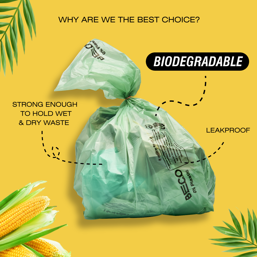 Biofriendly Garbage Bags - Medium - 30 bags/roll | Pack of 3