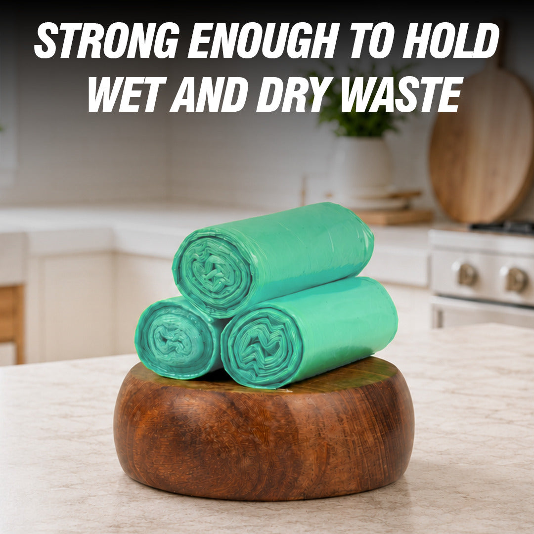 Compostable Garbage Bags - Medium 15 bags/roll | Pack of 2