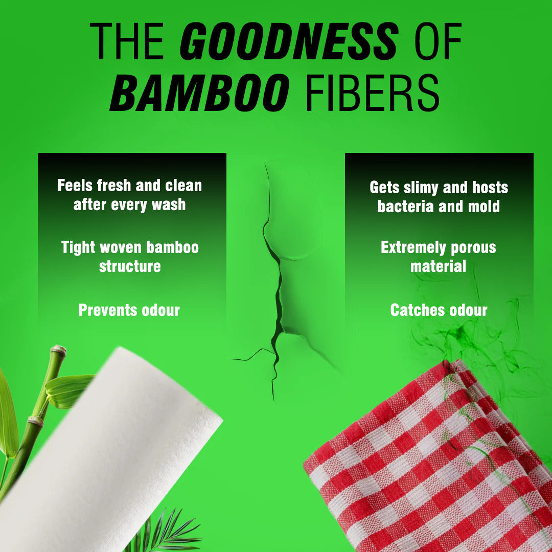 Reusable Bamboo Kitchen Towel - 20 Sheets