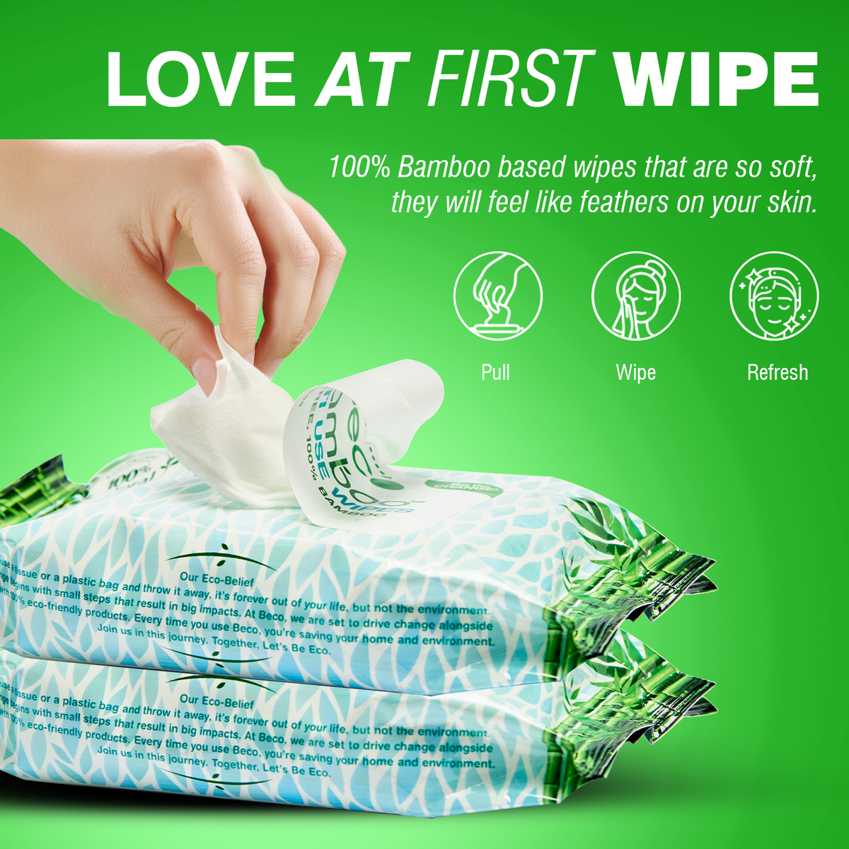 Aloe Infused Bamboo Wet Wipes !