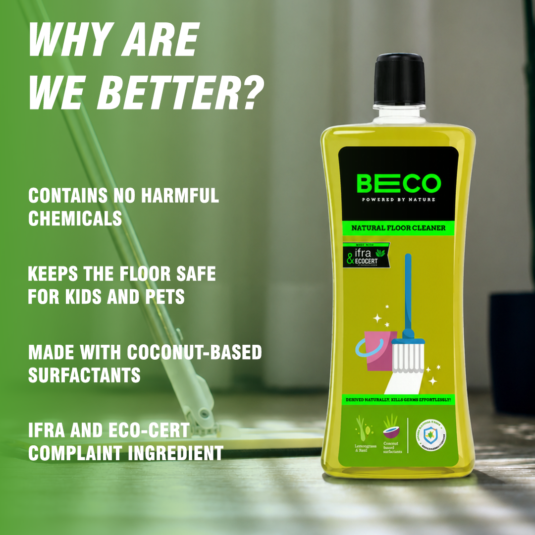 Natural Floor Cleaner Liquid - 1 litre | Pack of 2
