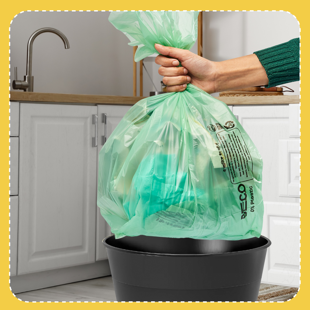 Compostable Garbage Bags - Medium 15 bags/roll | Pack of 2