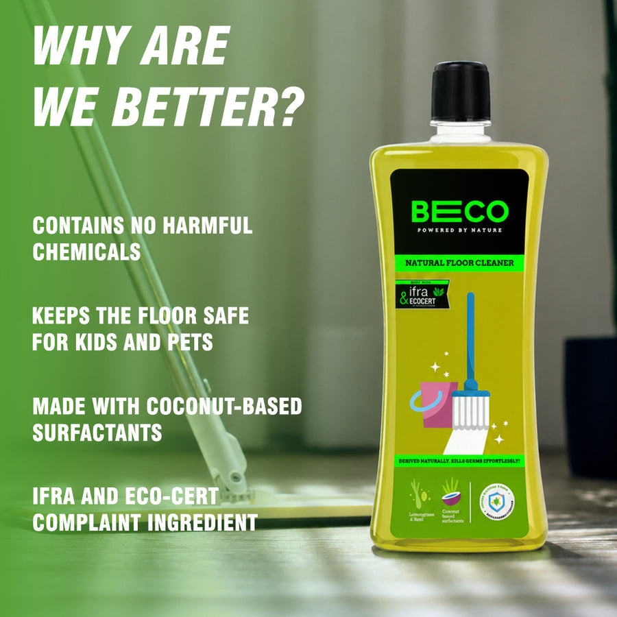 Natural Floor Cleaner 1 L | Chemical-Free Clean | BECO