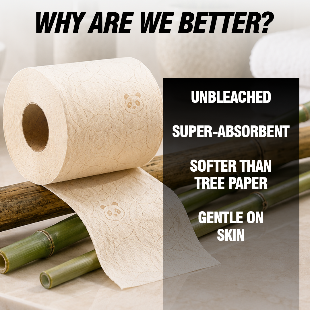 Bamboo Toilet Paper - 160 pulls | Pack of 6