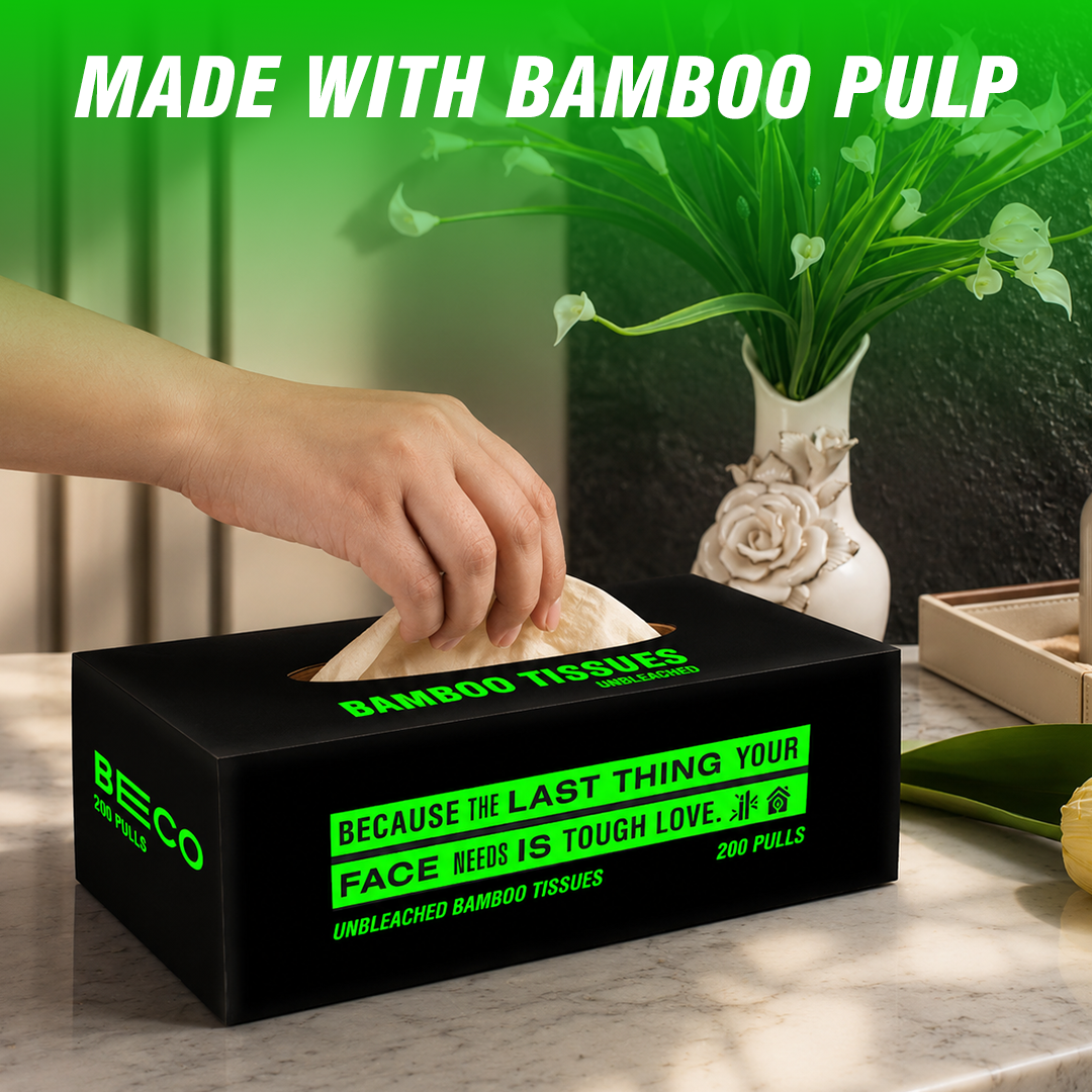 Bamboo Facial Tissues - 100 pulls 2ply