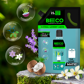 Natural Laundry Cleaner Liquid Refill | Top Load - 2 litre^^