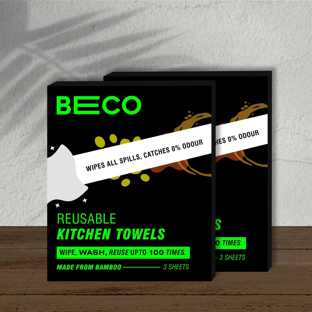 Bamboo Reusable Kitchen Towel Trial Pack of 2_