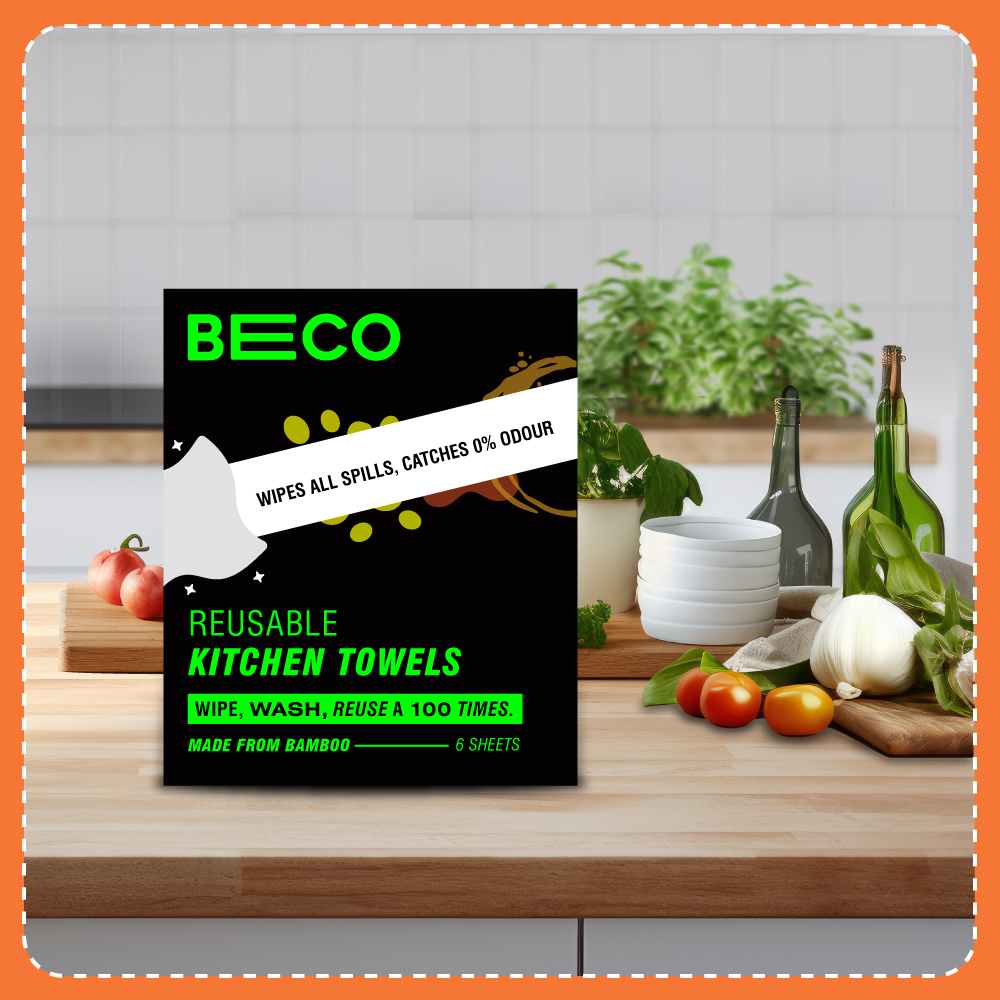 Reusable Bamboo Kitchen Towel - Trial Pack - 6 Sheets_EMP