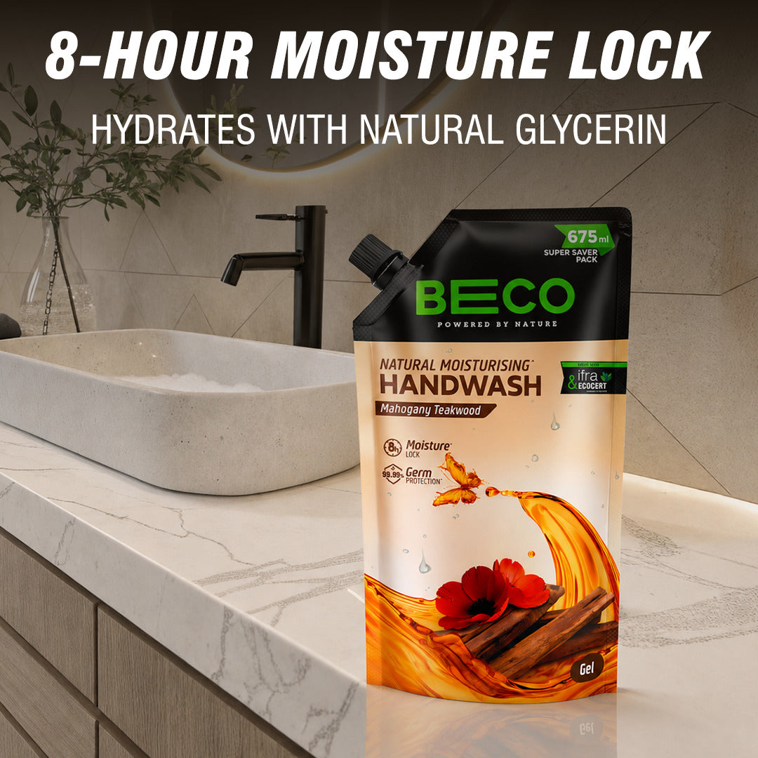Natural Moisturising Handwash Mahogany Teakwood - 675 ml