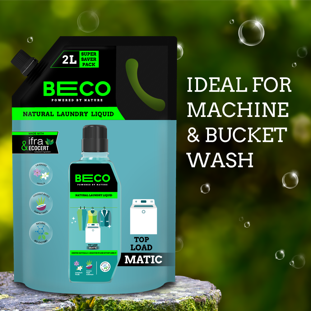 Natural Laundry Cleaner Liquid Refill | Top Load - 2 litre^^