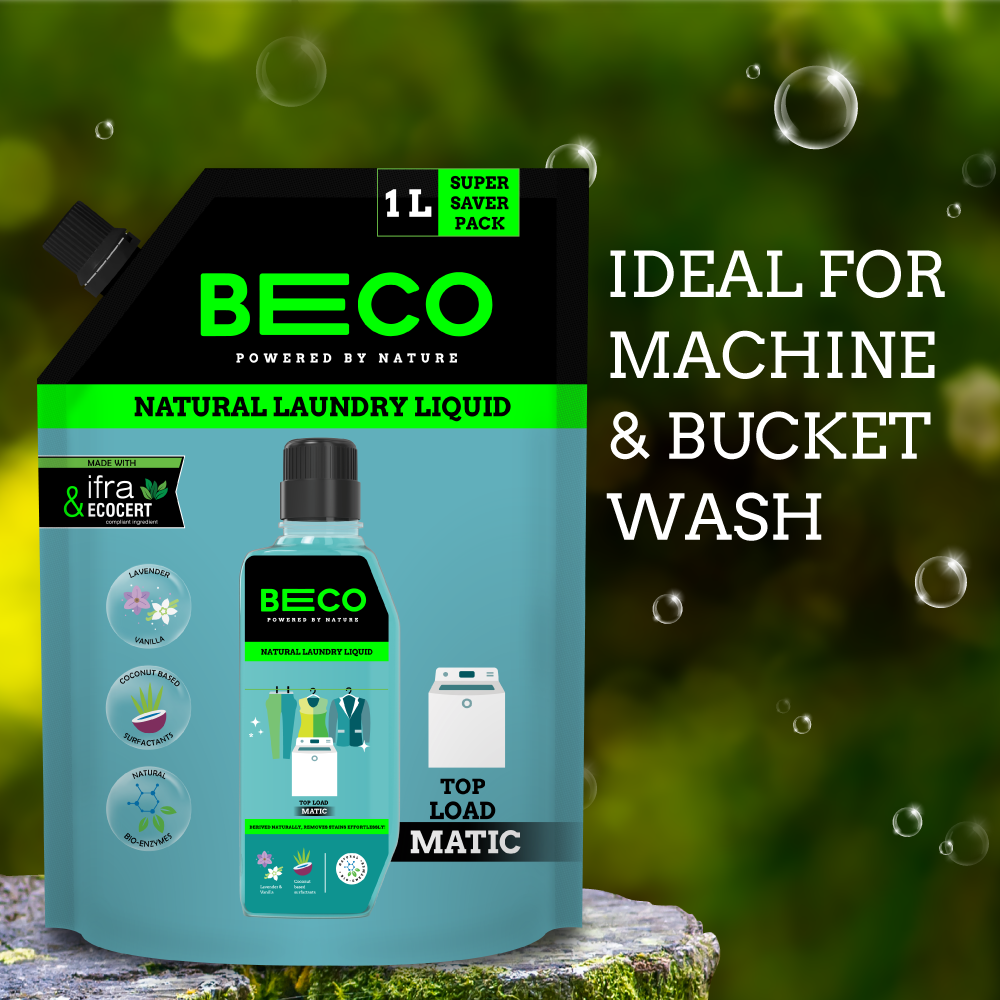 Natural Laundry Cleaner Liquid Refill | Top Load - 1 litre_
