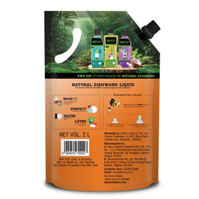 Natural Dishwash Liquid Refill - 2 litre_