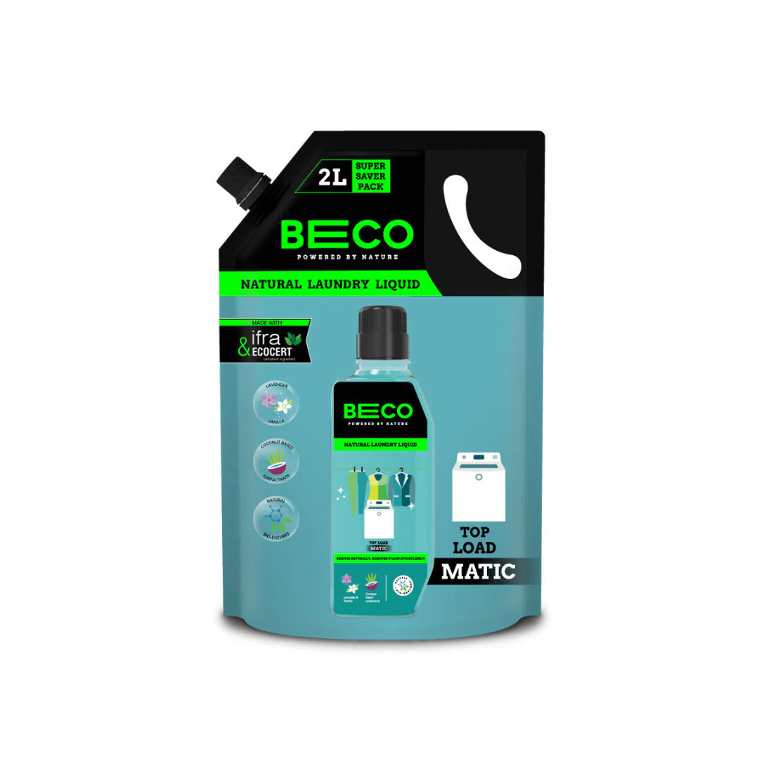 Natural Laundry Cleaner Liquid Refill | Top Load - 2 litre