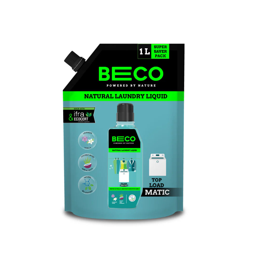 Natural Laundry Cleaner Liquid Refill | Top Load - 1 litre