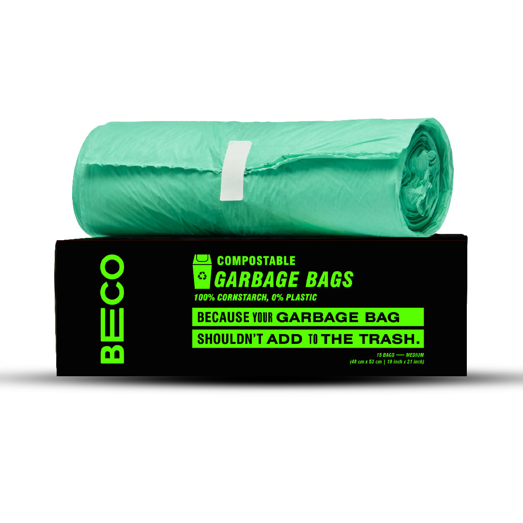 Compostable Garbage Bags - Medium 15 bags/roll | Pack of 2