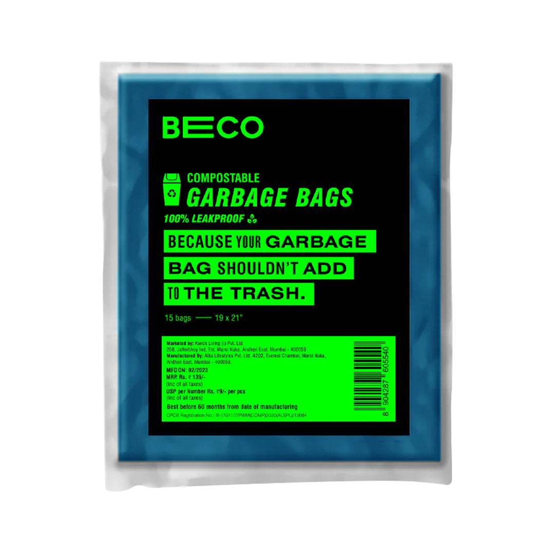 Compostable Garbage Bags medium - Blue