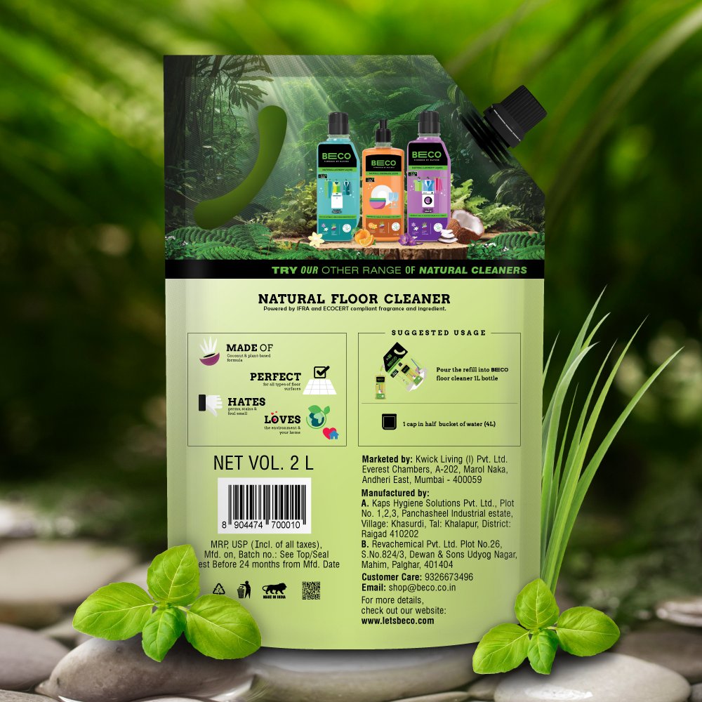 Natural Floor Cleaner Liquid Refill - 2 litre^^