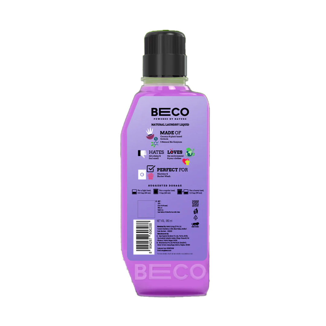 Natural Laundry Cleaner Liquid | Front Load - 960 ml