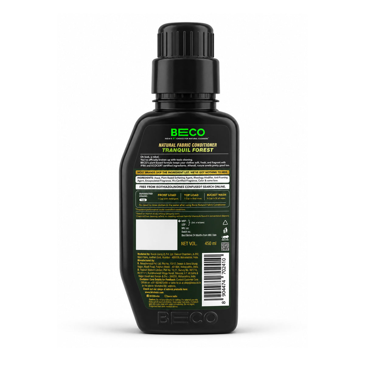 Natural Fabric Conditioner Tranquil Forest 450 ML