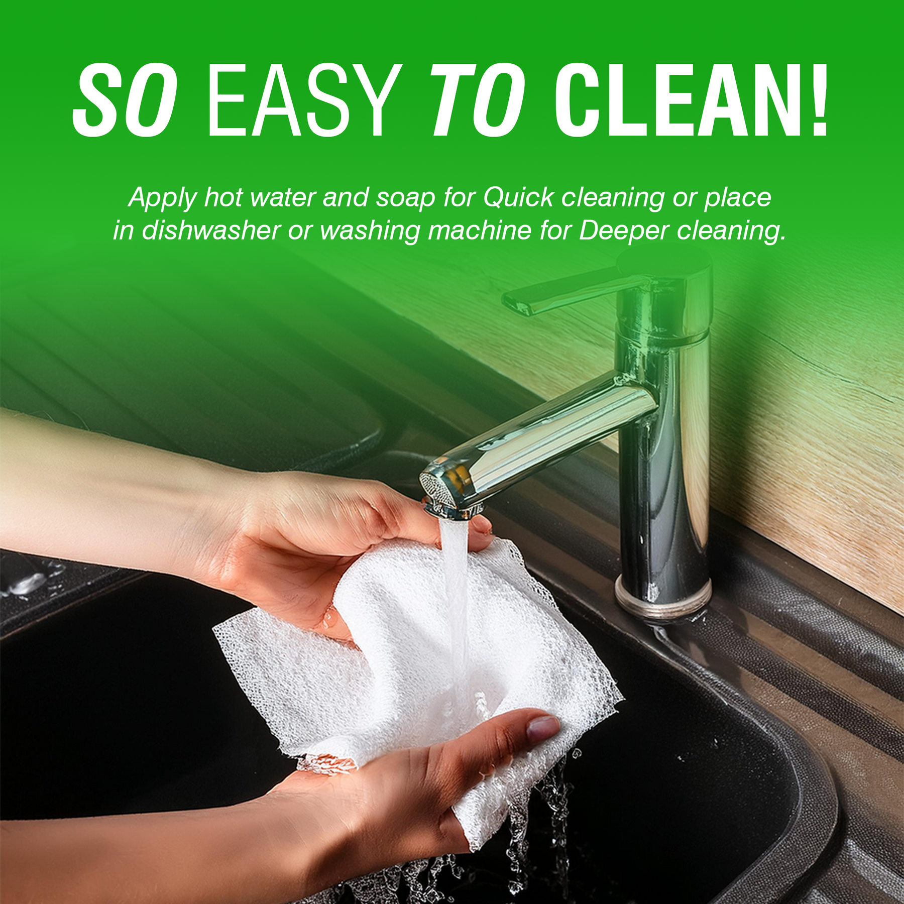 Reusable Bamboo Kitchen Towel - 20 Sheets_