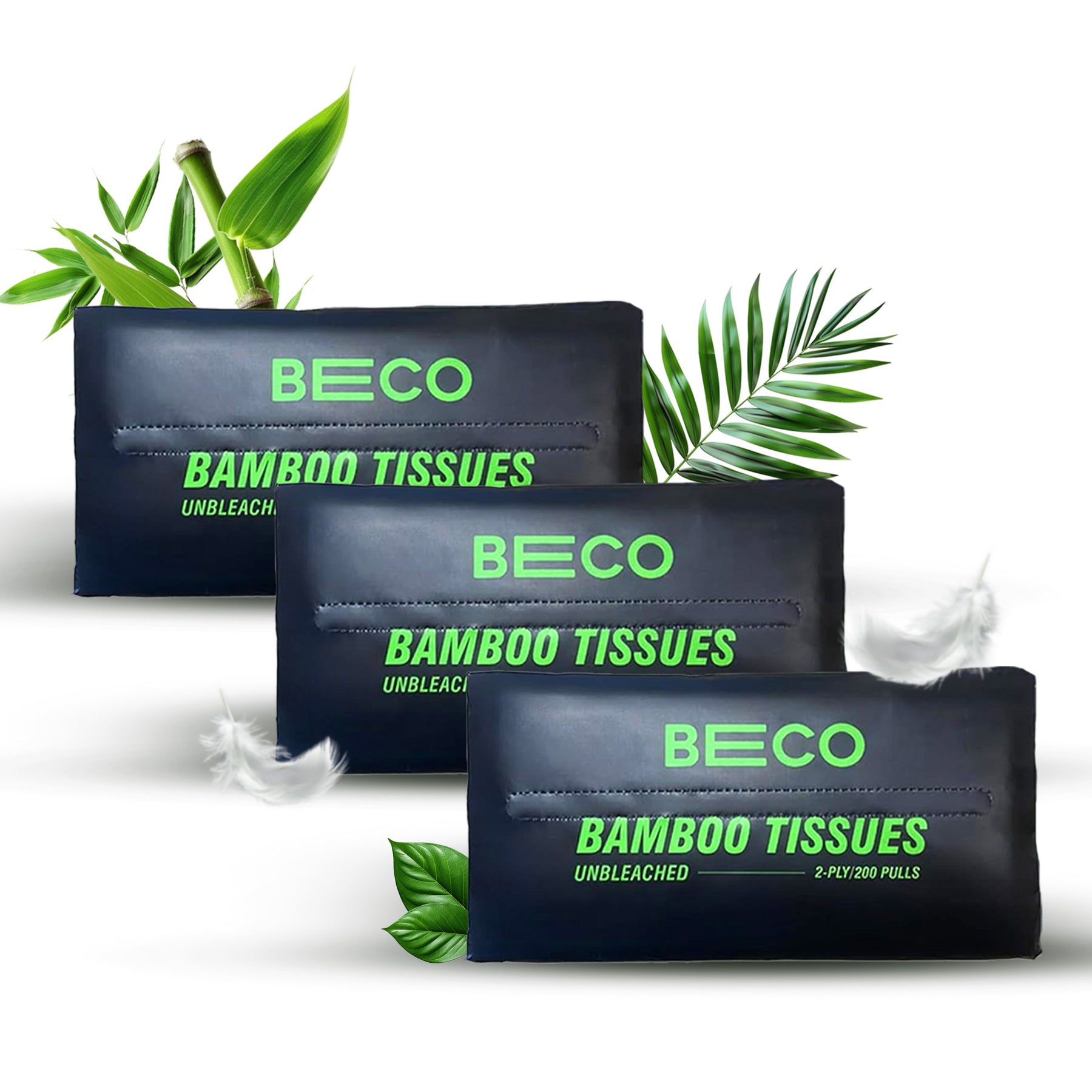 Bamboo Facial Tissues - 200 pulls | Pack of 3