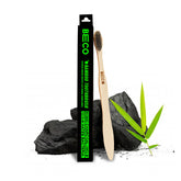 Bamboo Toothbrush with Activated Charcoal Bristles, Single