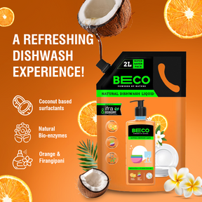 Natural Dishwash Liquid Refill - 2 litre_