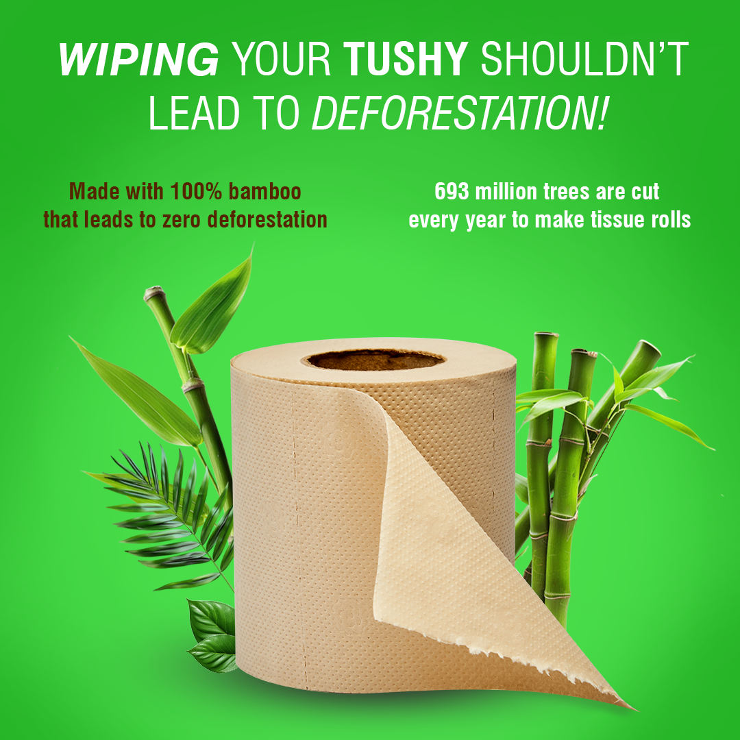Bamboo Toilet Paper - 220 pulls | Pack of 4_